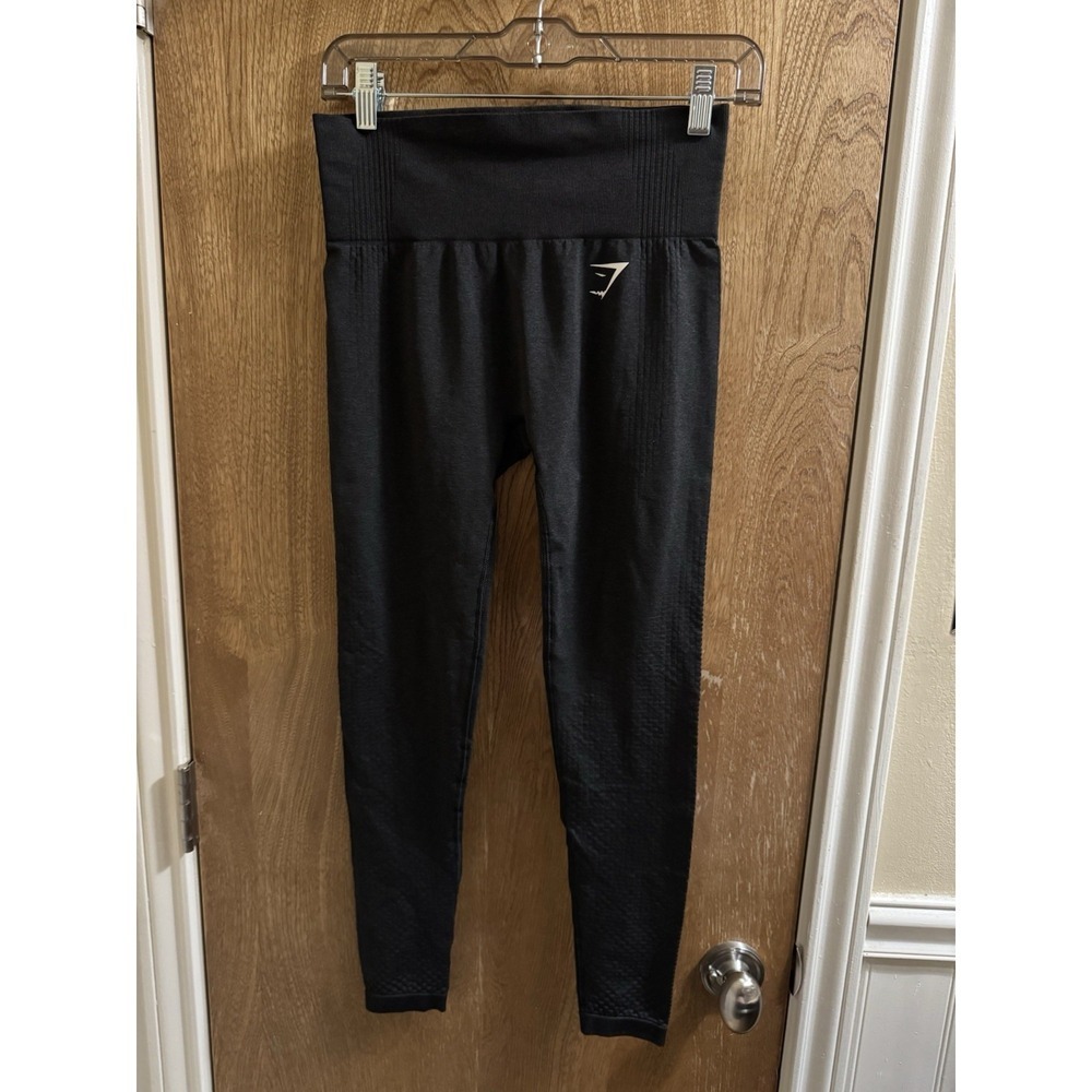 Gymshark Leggings Womens Small Black Vital Seamless Breathable Ankle Workout